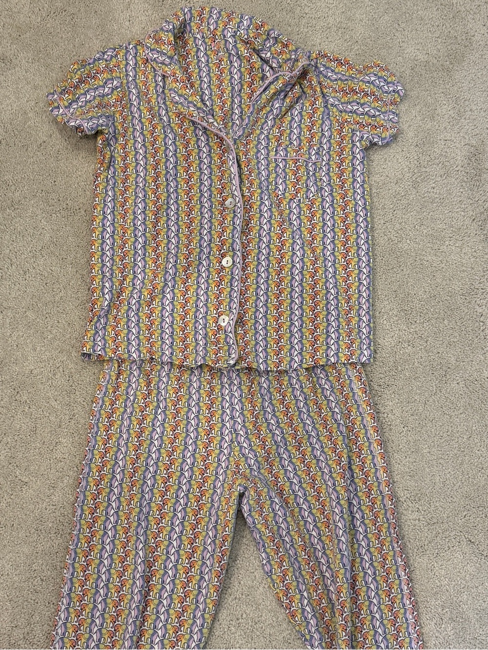 Rainbow Elephant Roller Rabbit Pjs